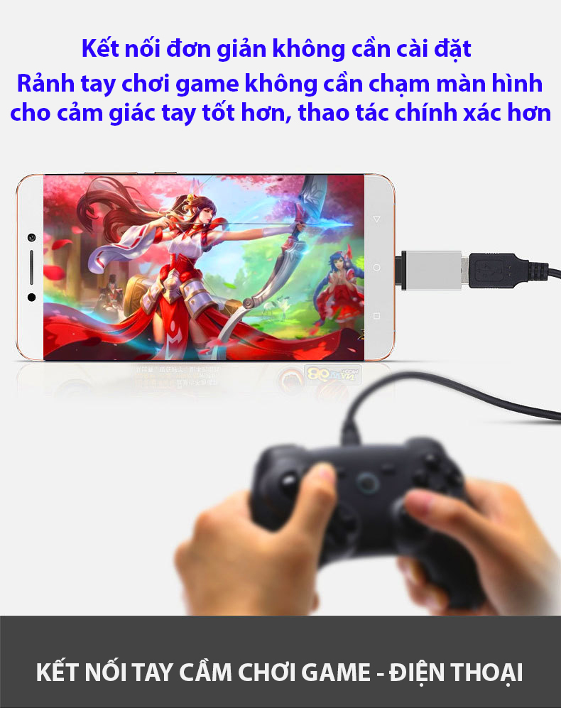 Đầu chuyển đổi, Thiết bị chuyển đổi USB Type C Sang USB 3.0 dành cho các dòng Laptop và điện thoại chân TypeC - Macbook, SamSung Dex, HP, Acer, Asus, Dell XPS