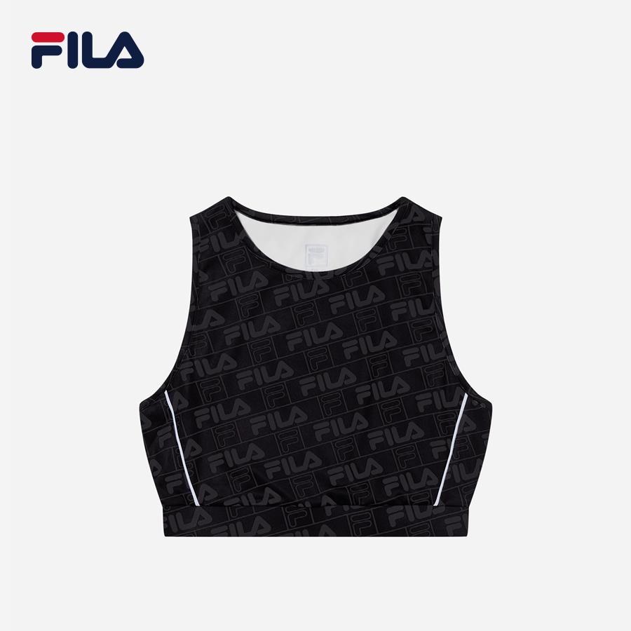 Áo thun ba lỗ thời trang nữ Fila Regular Monogram - FW2VTF2088F-BLK