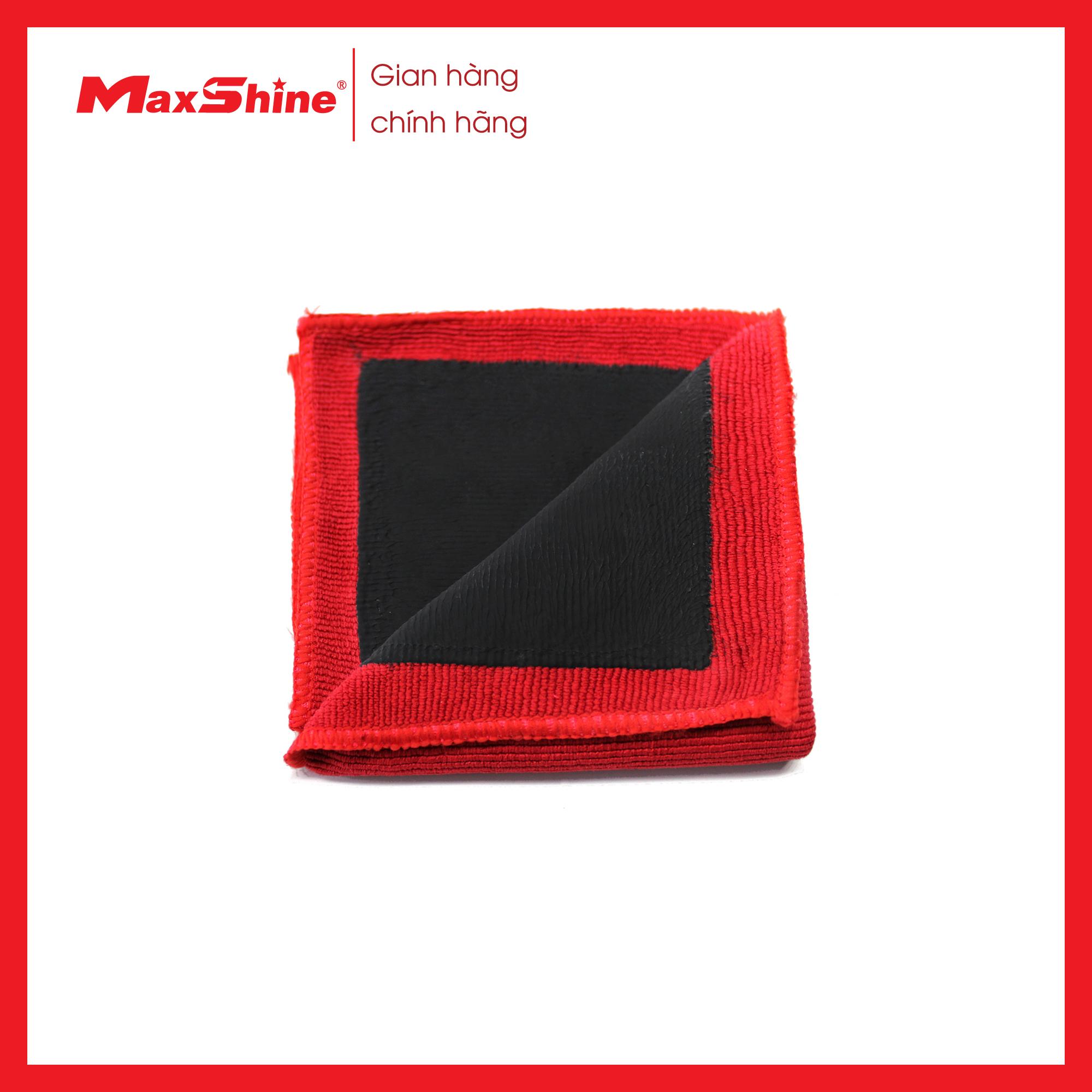 Khăn đất sét – Clay Towel – Fine Grade Maxshine 2043030R kết hợp độc đáo giữa mặt khăn sợi nhỏ màu đỏ với 1 mặt khăn đất sét