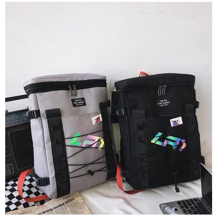 Balo LAPTOP 17INCH huy chương ruy băng Hottrent mosh mới có phản quang Shalla k1991