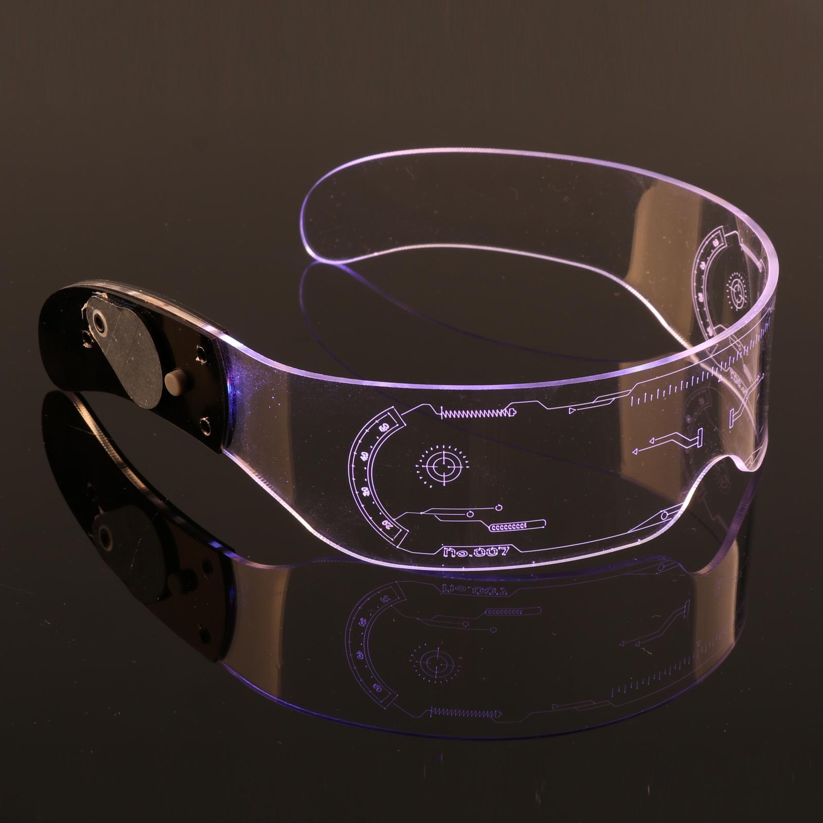 LED Wireless Glasses Light Up Glow Sunglasses Eyewear Shades for Nightclub