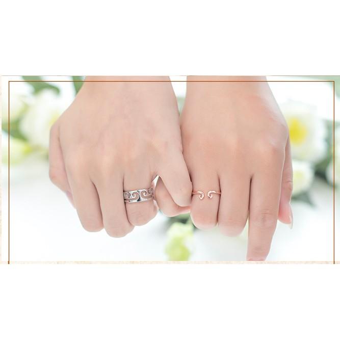Nhẫn vương miện bạc ta cao cấp