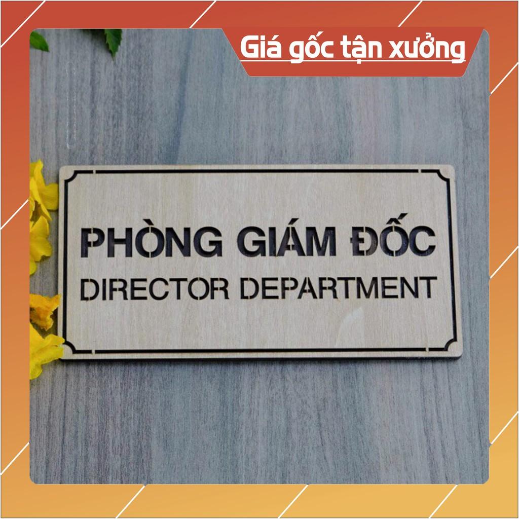 Bảng tên phòng giám đốc bằng gỗ