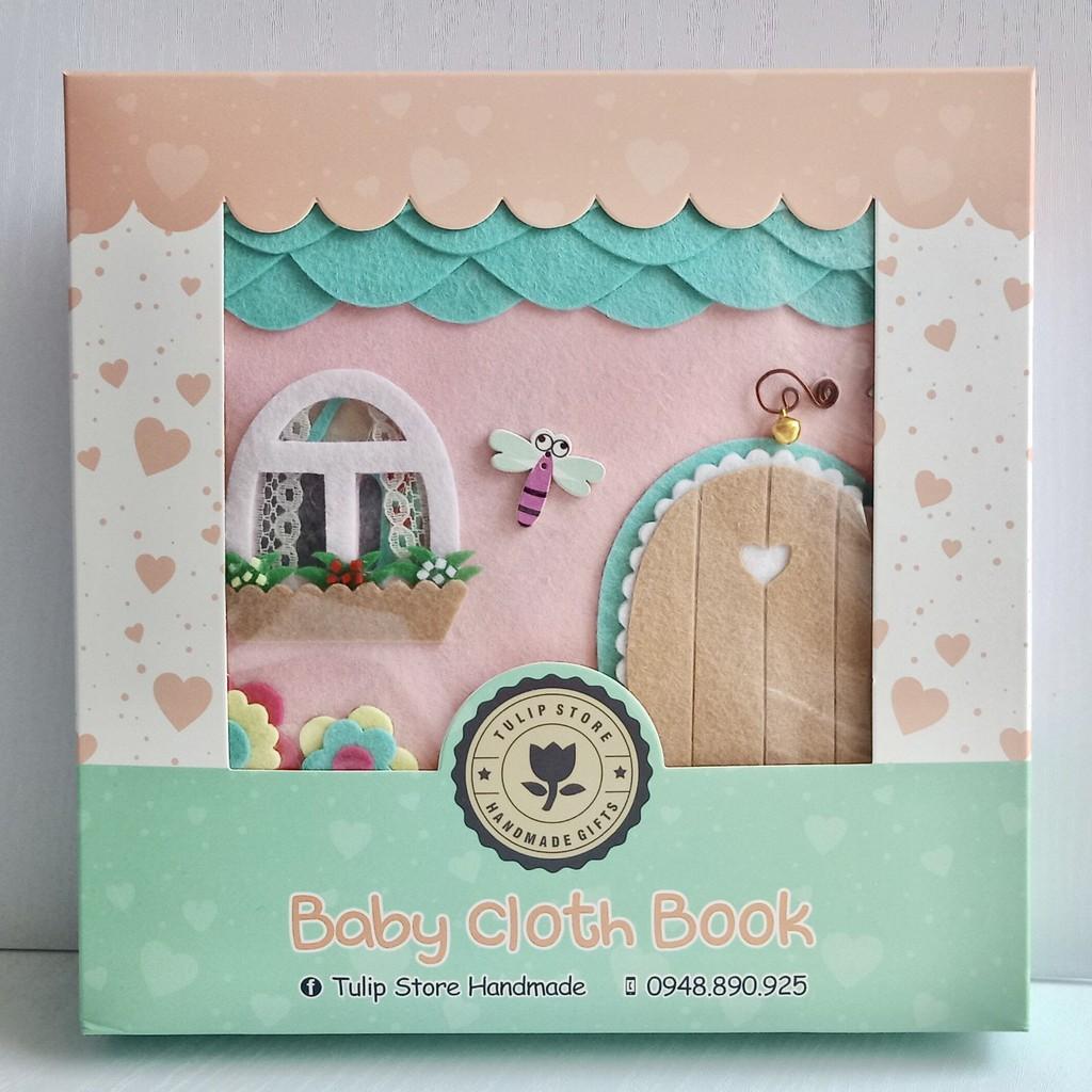 Sách vải Ngôi nhà Búp bê Cực Xinh (Hình thật 100%) - Đồ chơi Sách vải Một ngày của Công chúa bé nhỏ - Doll House Book