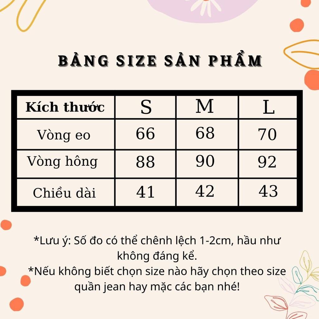 Chân váy xếp ly dáng ngắn có 4 cúc vải vitex mát, có lót trong kín đáo - Có ảnh thật M124