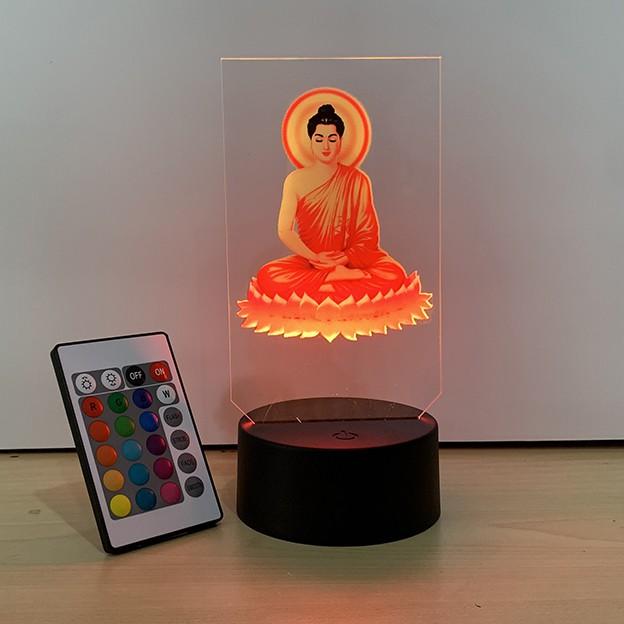 Đèn Led 3D in hình Phật Thích Ca Led-05