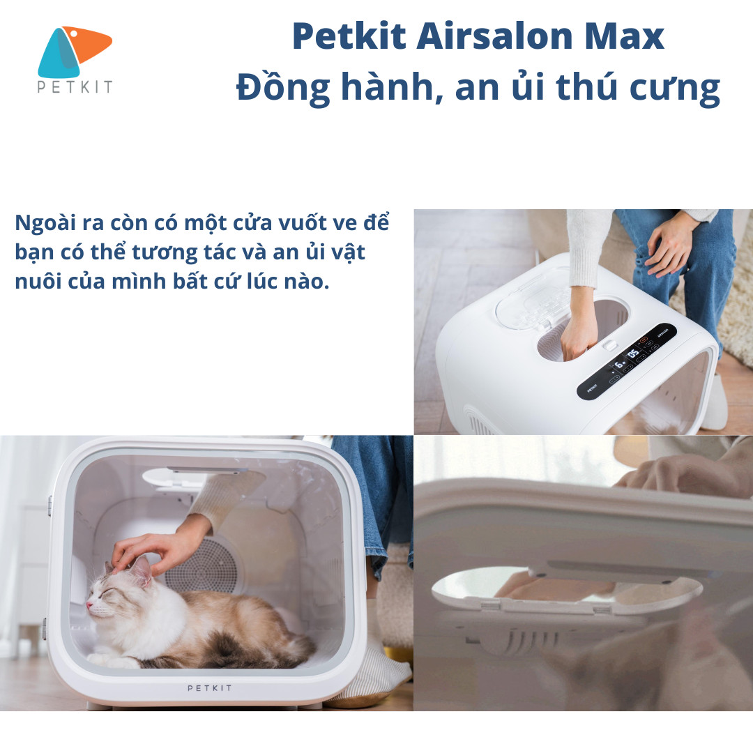 [SẴN HÀNG, CHÍNH HÃNG] Máy Sấy Lồng Sấy Cho Chó Mèo Petkit Air Salon Max