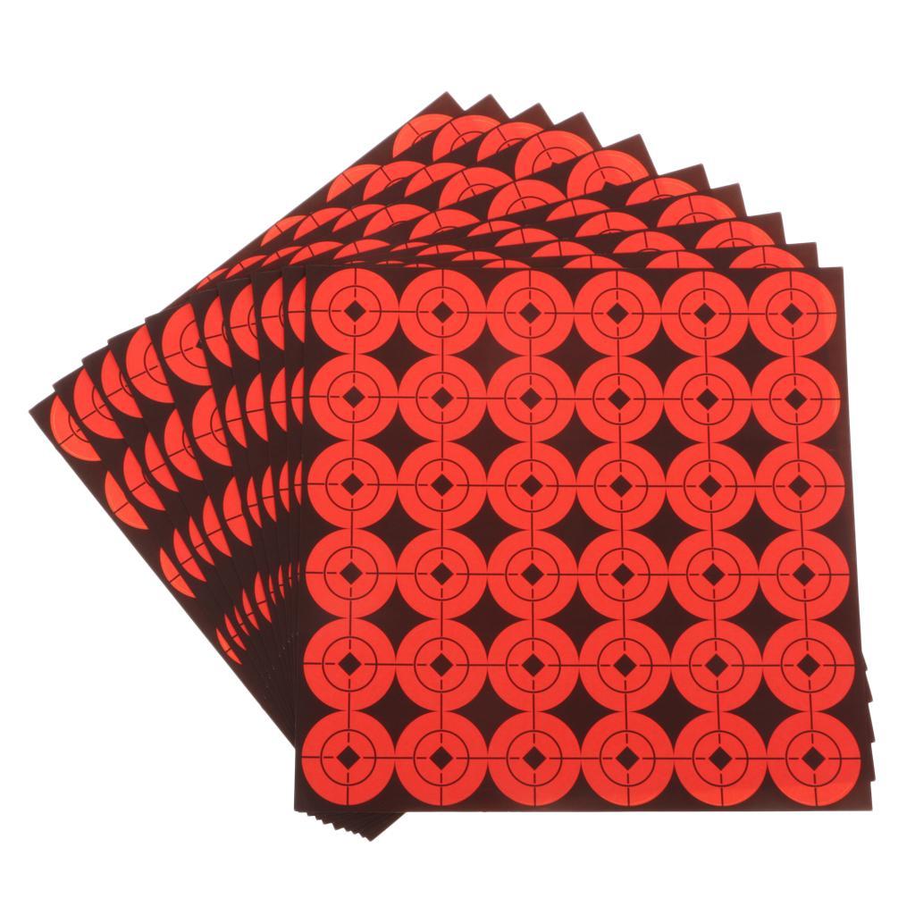 720Pcs Target Stickers Self Adhesive Target For , Fluorescent