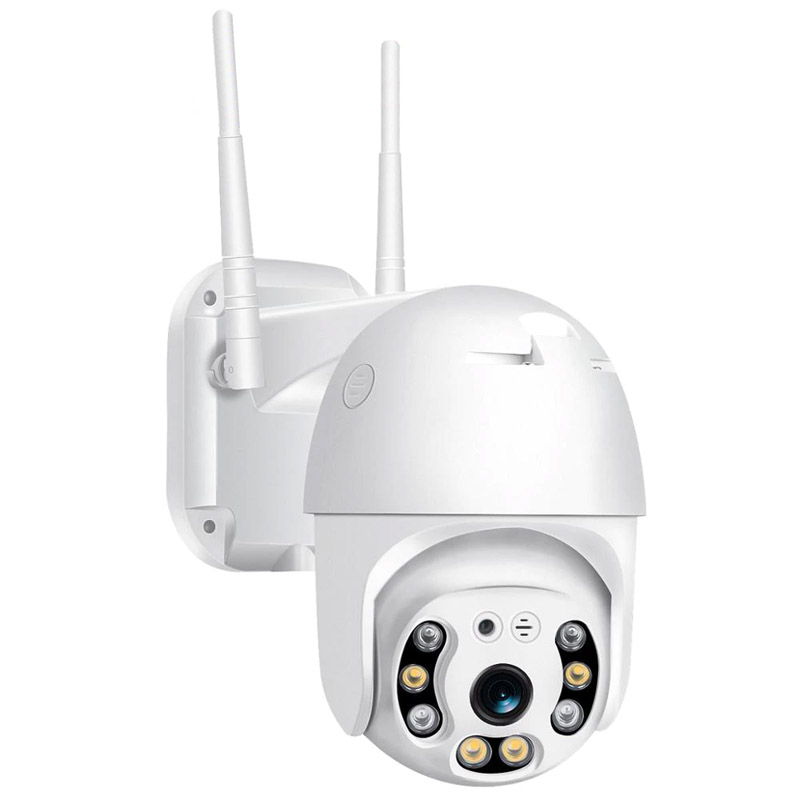 Camera IP Wifi Ngoài trời Yoosee PTZ 2 Râu FullHD 1080P 4 LED trợ sáng, 4 LED hồng ngoại, đàm thoại 2 chiều, hỗ trợ xoay 360 (trắng) Hàng Nhập Khẩu