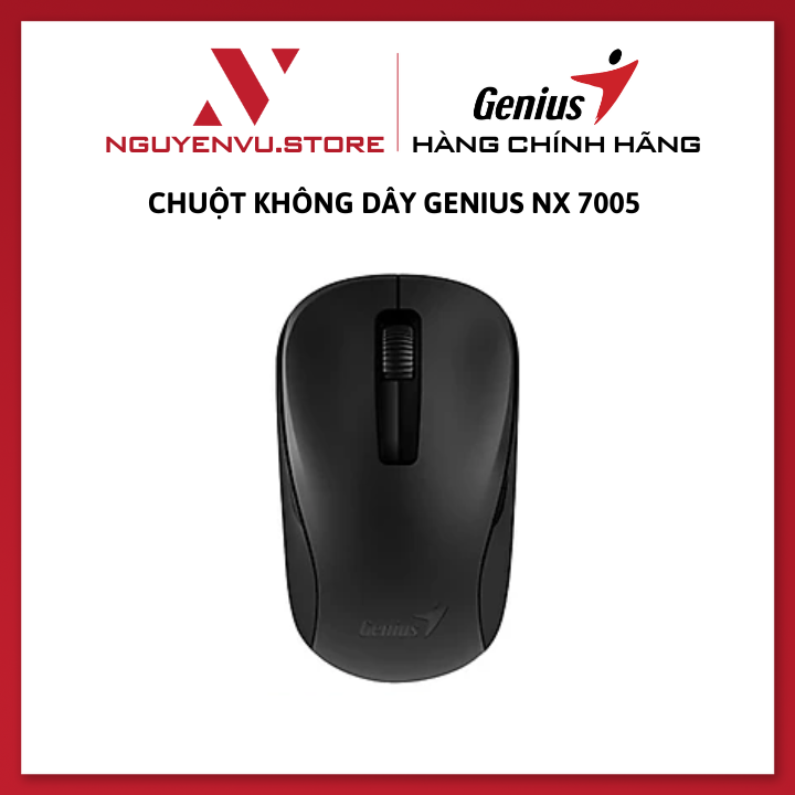 Chuột Không Dây Genius Nx7005 - Hàng Chính Hãng - Black