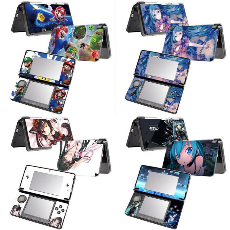 Miếng Dán 3DS DIY Bảo Vệ Máy Chơi Game Mario Pikachu Hatsune PSP