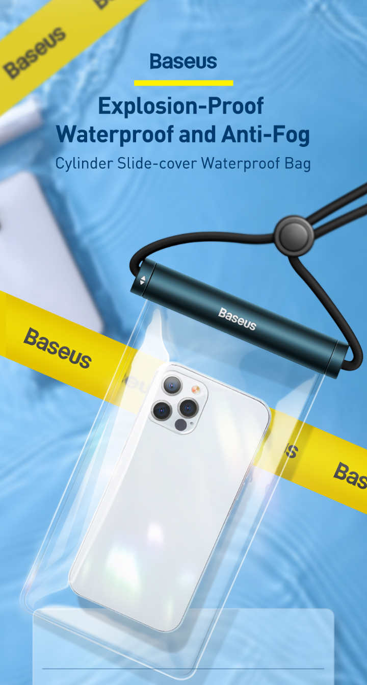 Túi Chống Nước OS-Baseus AquaGlide Waterproof Phone Pouch with Cylindrical Slide Lock (Hàng chính hãng)