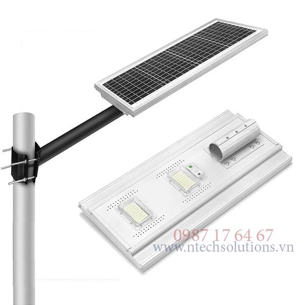 Đèn đường năng lượng mặt trời liền thể Jindian JD-A200 Công suất 200W Khung Nhôm, Chip Led 