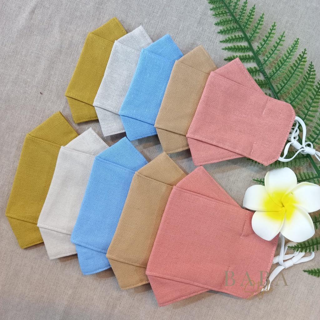 Combo Khẩu Trang Mẹ&amp;Bé Vải Linen Cotton