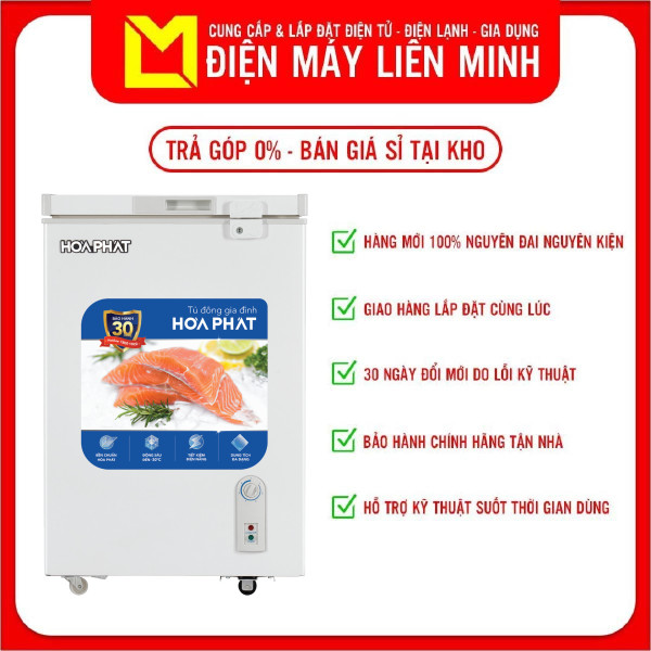 Tủ đông Hòa Phát 107 Lít HPF AD6107 - Hàng chính hãng (chỉ giao HCM)