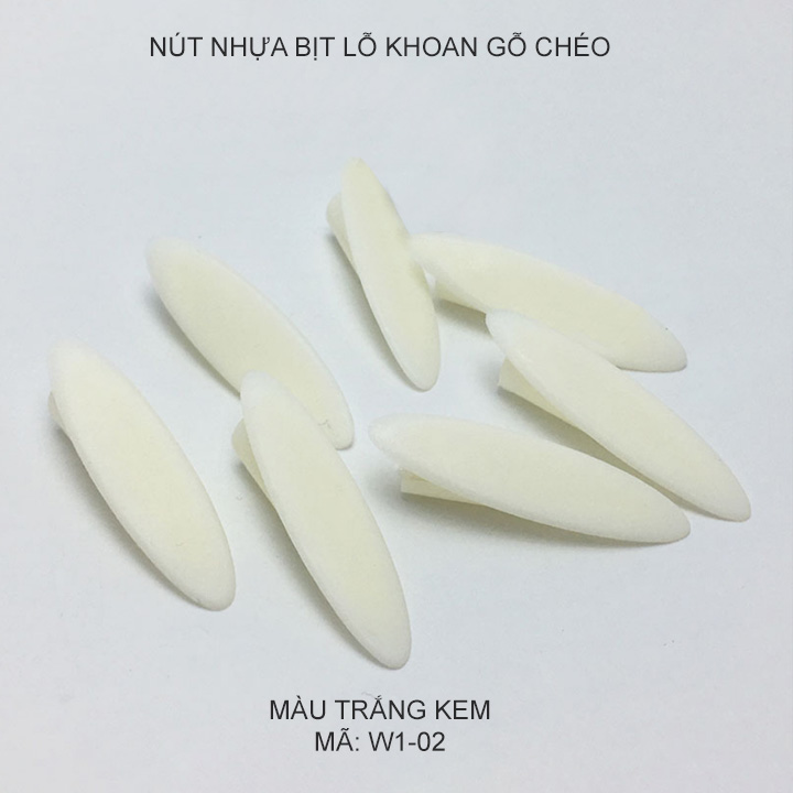 Bộ 100 nút nhựa bịt lỗ khoan gỗ chéo-nhiều màu sắc tùy chọn