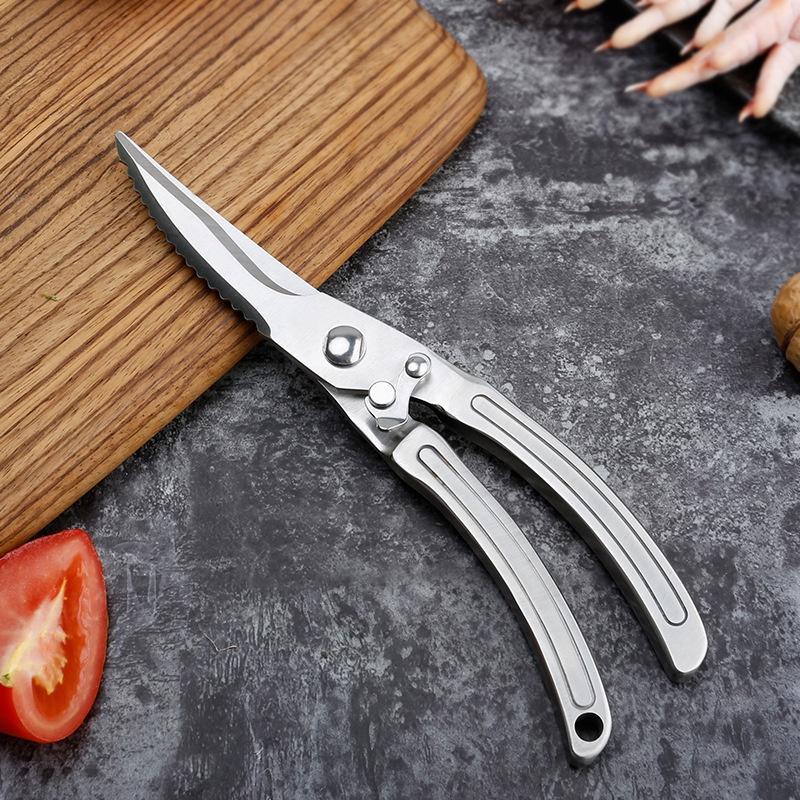 Kéo cắt gà, vịt, ngỗng ECOHUB bằng thép, cán gỗ