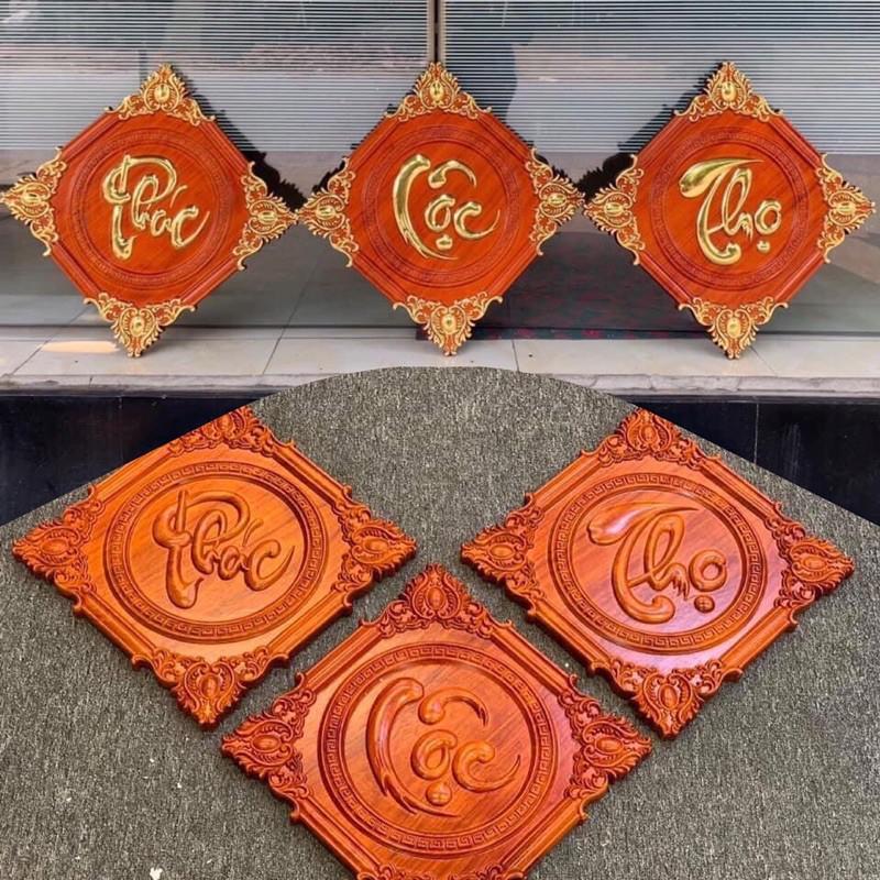 Tranh Gỗ Phúc Lộc Thọ