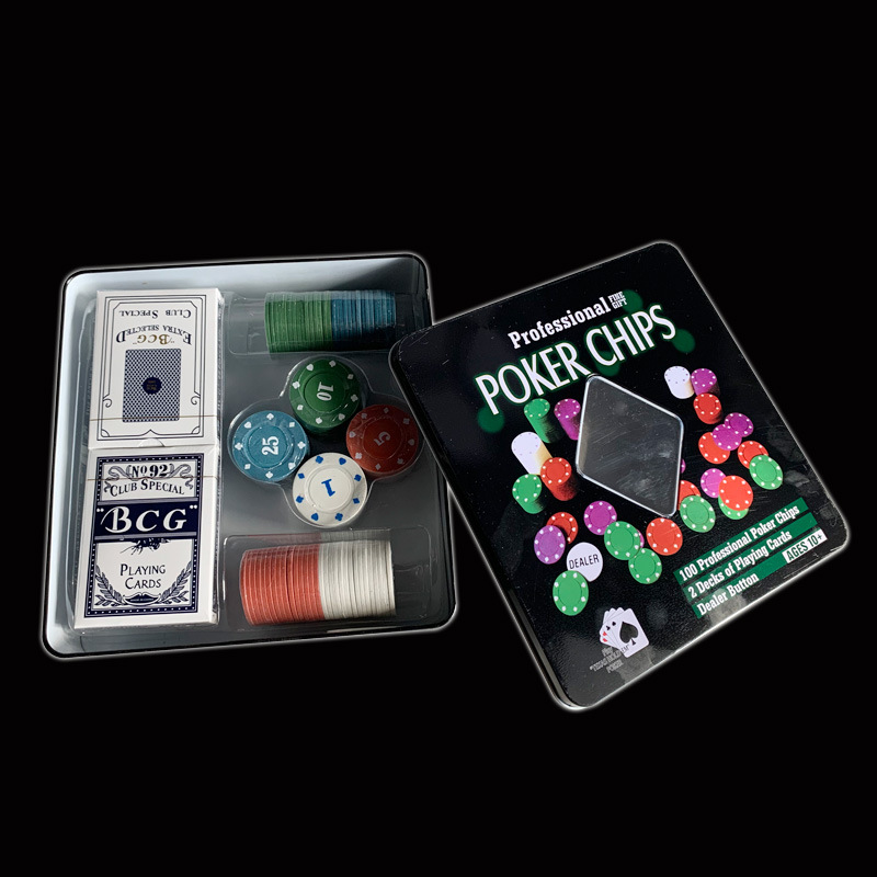 Bộ Phỉnh Poker 100 Chips và 2 bộ bài 