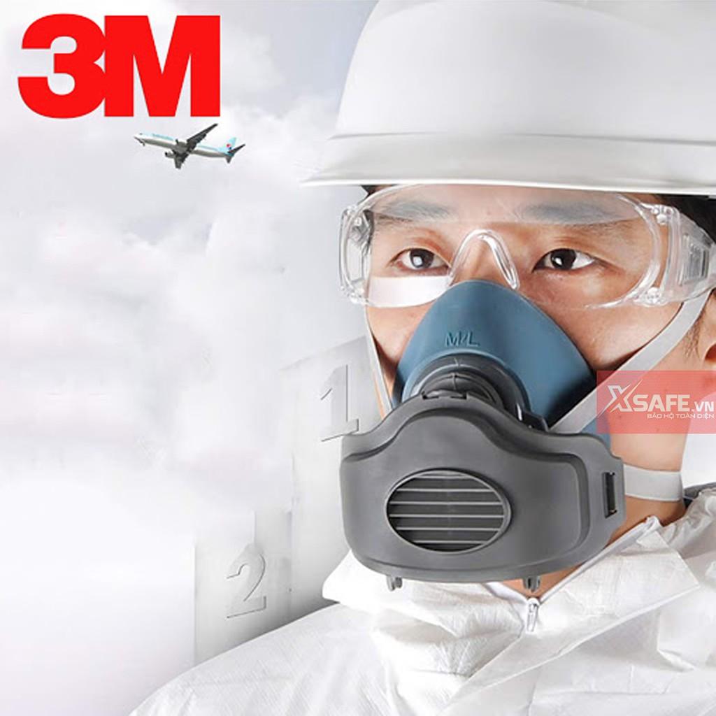 Mặt nạ phòng độc kháng khuẩn 3M HF52 - Bộ mặt nạ chống bụi khói/hơi khí hàn (3MHF52-3M 3744k-3M 3700)