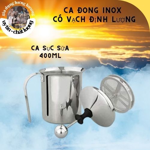 Ca đánh sữa lạnh latte 400ml - 800ml (ca sục sữa lạnh inox làm cà phê bọt)