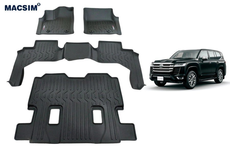 Thảm lót sàn xe ô tô TOYOTA LAND CRUISER 2022 - Nhãn hiệu Macsim chất liệu nhựa TPV cao cấp
