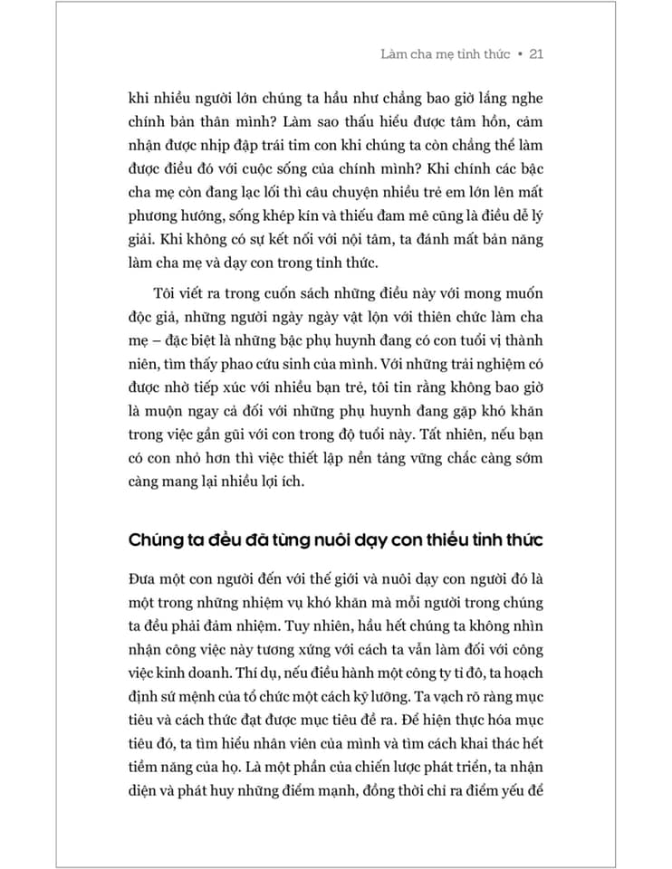 Làm cha mẹ tỉnh thức