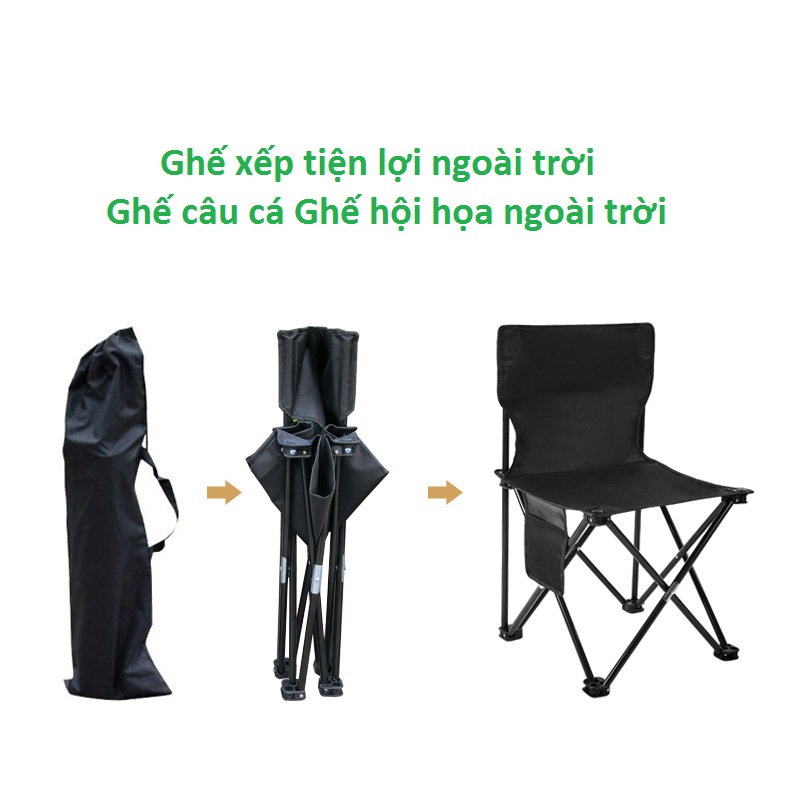 Ghế ngồi câu cá chất liệu cao cấp khung kim loại. Ghế câu cá