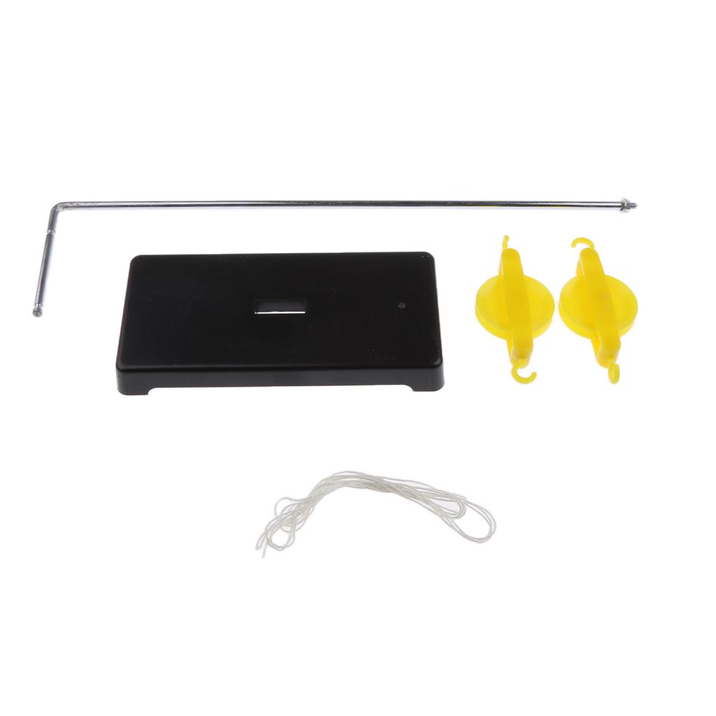 2 Pieces Plastic Pulley Support Base for Physics Force Teaching Classroom