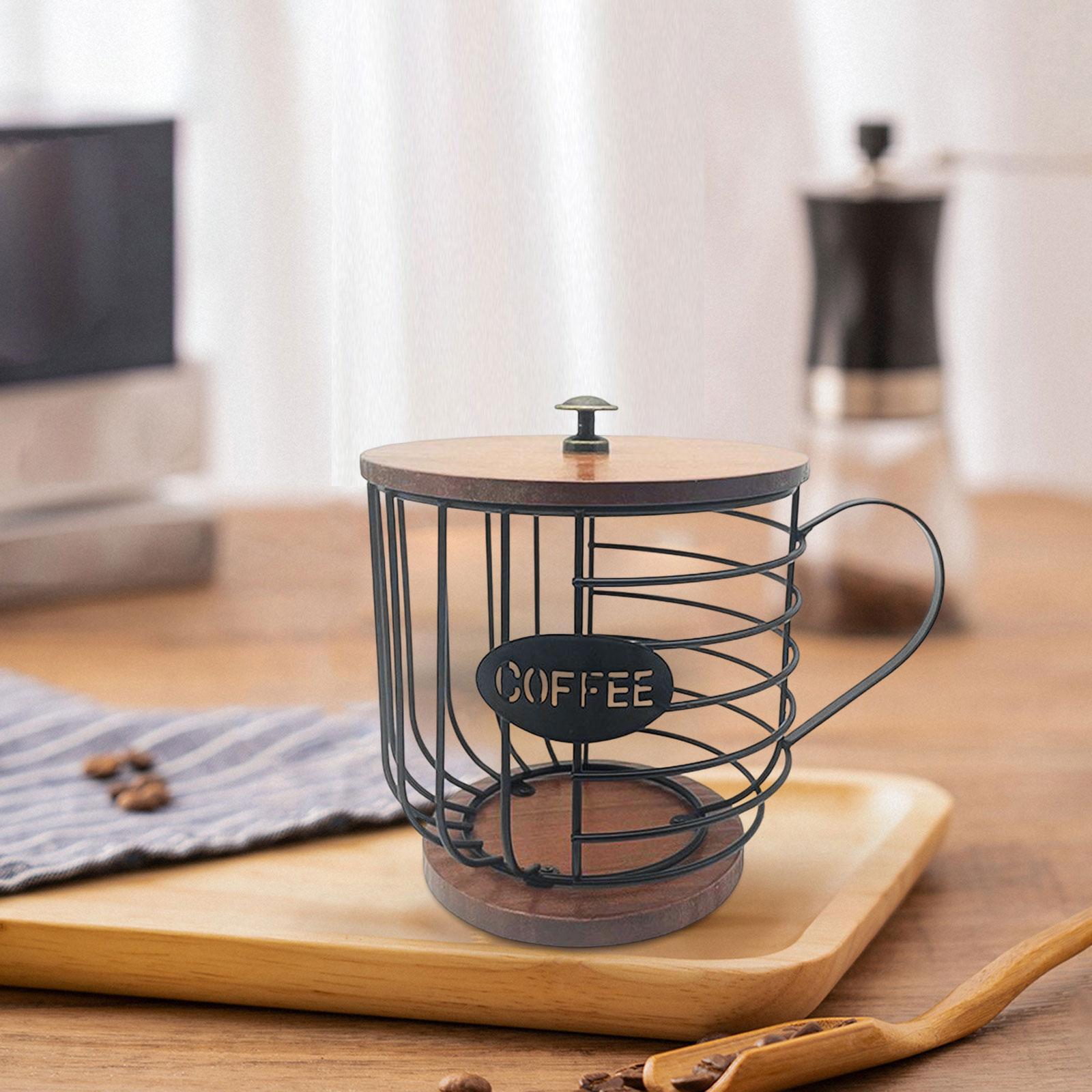 Coffee Pod Holder Organizer Cup Coffee Capsule Storage Basket for Family