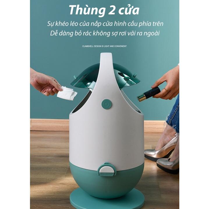 Thùng rác gia đình Không Gian Mở Space Capsule Shaped Trash Can Dung Tích 20L