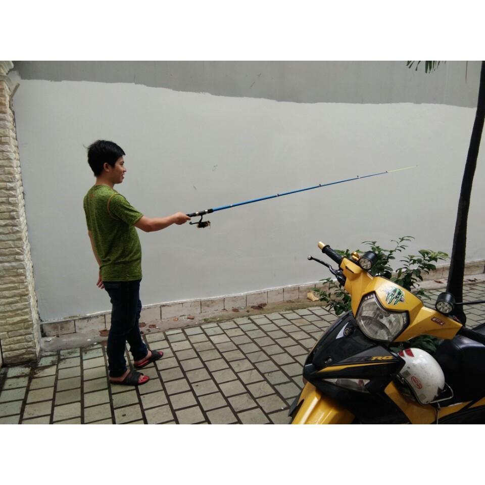 Bộ Cần Câu 2M4 Kèm Máy Và Phụ Kiện docaucagiangnam