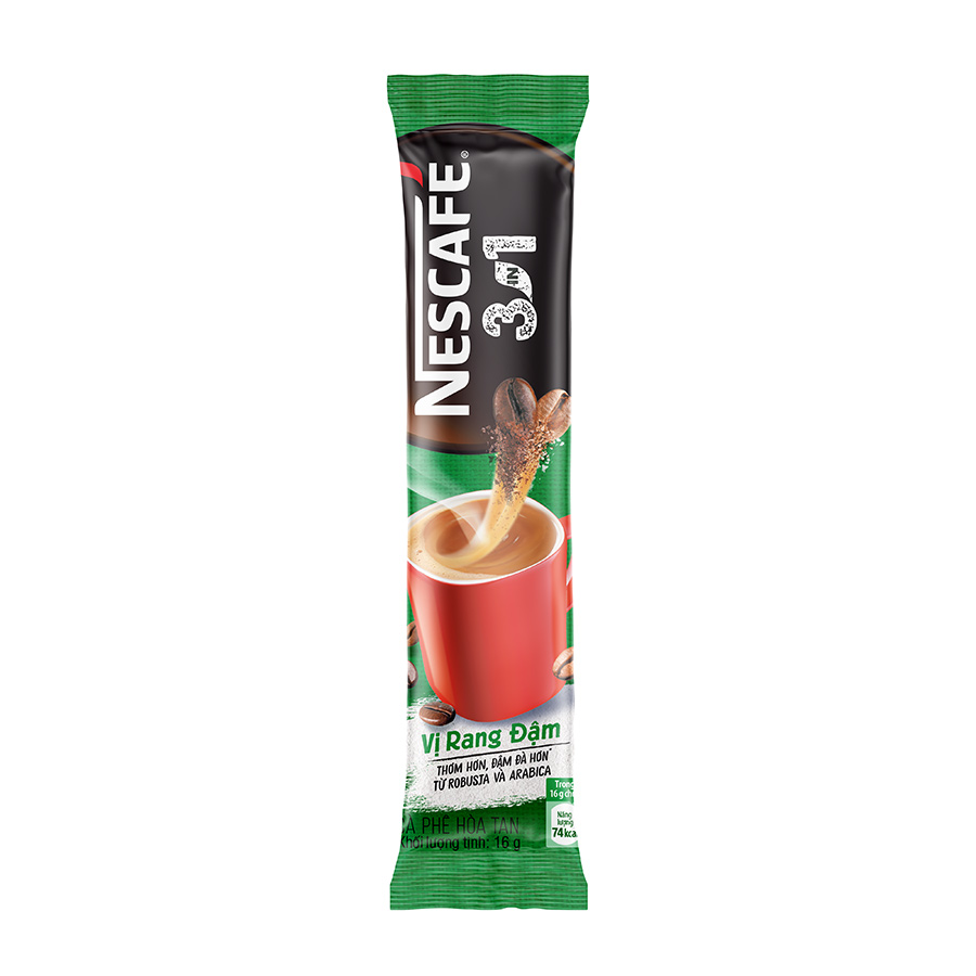 Nescafé 3in1 Vị Rang Đậm (16g X 20 Gói)