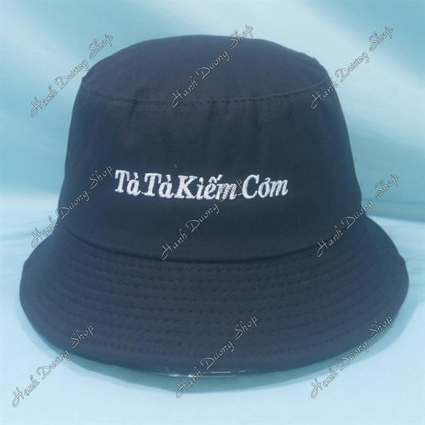 Set Nón Cặp Bucket & Cap Tà Tà Kiếm Cơm (KCT01); (KKC01) - Đen