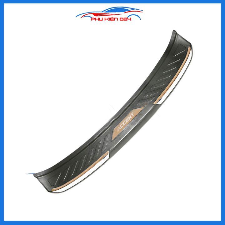 Ốp chống trầy cốp ngoài nhựa đen Accent 2021-2022 hàng loại 1 dán cốp sau chống xước trang trí xe