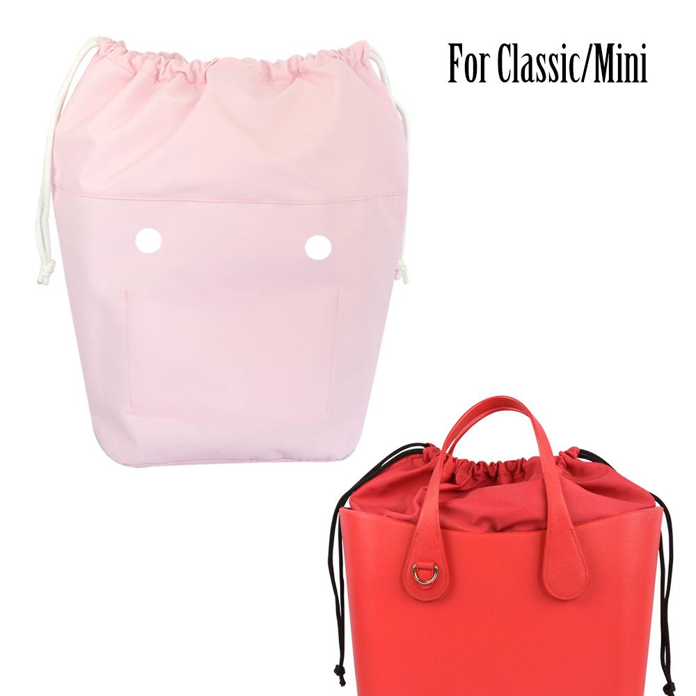 Mới Nguyên Chất Màu Lớn Công Suất Lắp Cho Lớn Mini Obag Classic Mini Dây Rút Nhiều Màu Sắc Bên Trong Chất Liệu Vải Sợi Nhỏ OBag Cho O túi