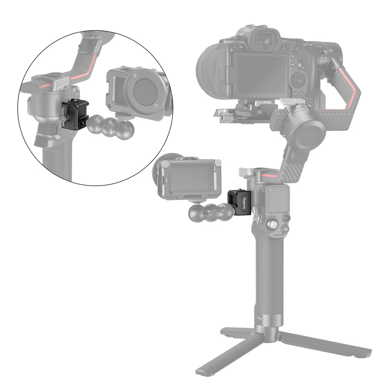 SmallRig NATO Clamp Mount for DJI RS2 - RSC2 3025 - Gắn hông gimbal - Hàng Chính Hãng