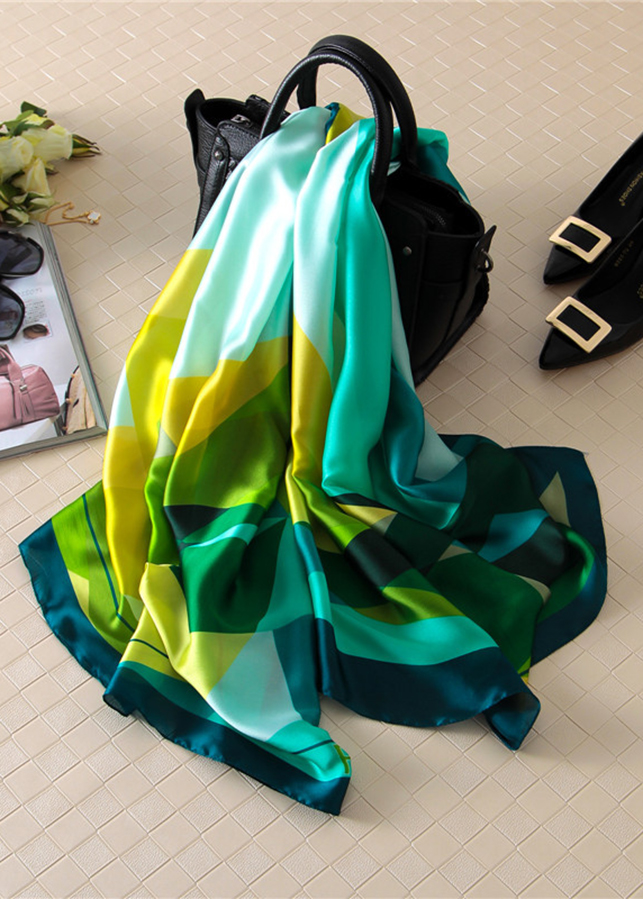 Khăn Choàng Cổ Lụa Hàng Châu Thời Trang- KLHC4301 (90 x 180cm)