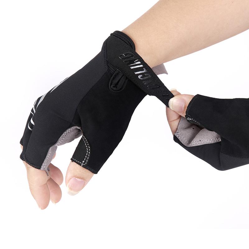 Găng tay xe đạp hở nửa ngón thoáng khí thấm hút mồ hôi chống trơn trượt Cycling Thích Hợp Cho Thể Dục Ngoài Trời, Chạy Bộ, Lái Xe, Đi Bộ Đường Dài MAI LEE