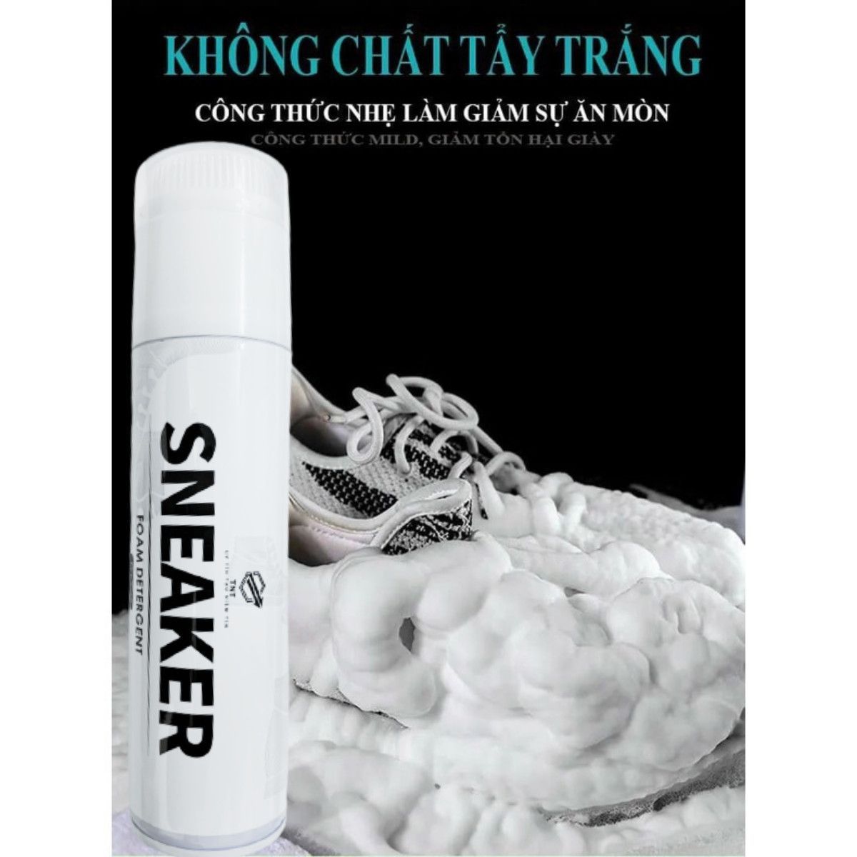 Chai Vệ Sinh Giày Bình Xịt Tạo Bọt Tuyết Sneaker