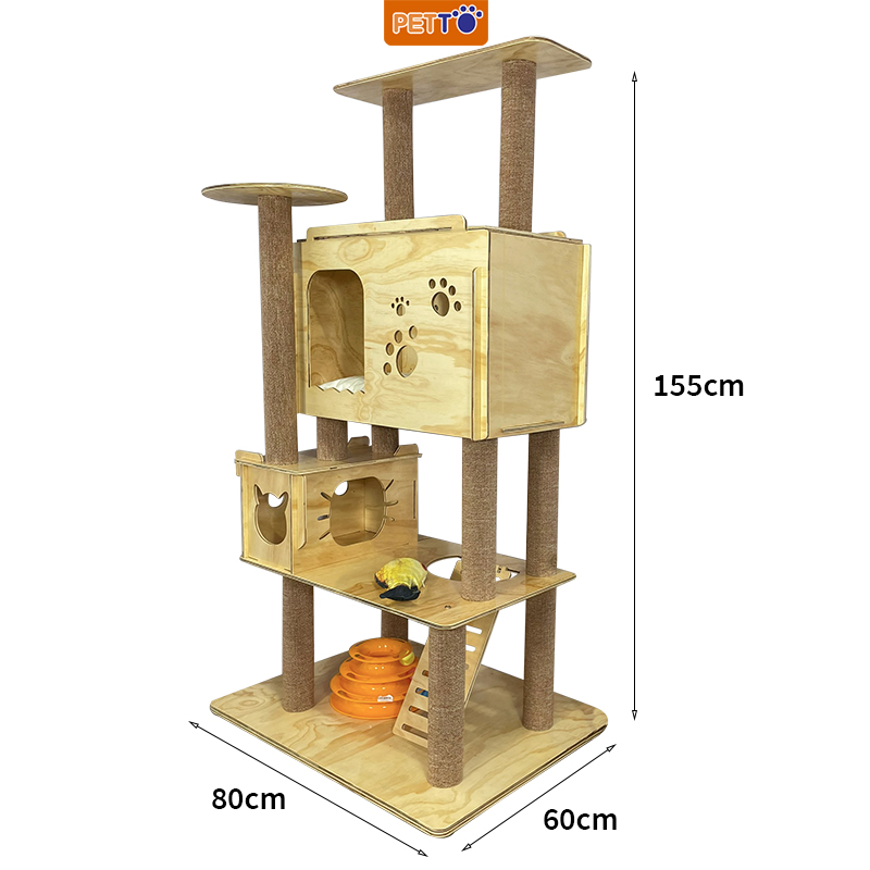 Nhà Cây Cho Mèo 3 Tầng Hiện Đại CH003