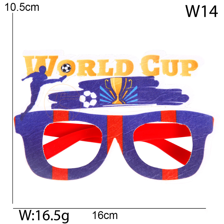 Phụ kiện đạo cụ kính đeo cổ vũ bóng đá world cup 2022 - Mắt kính worldcup 2022 đeo chụp ảnh xem đá banh