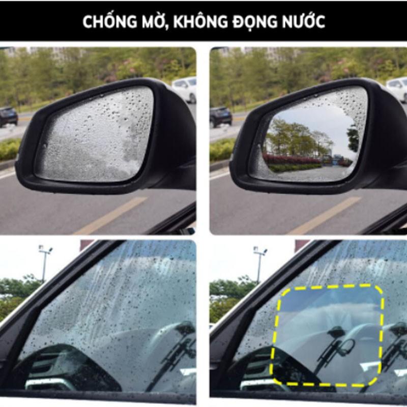 Miếng dán chống bám nước gương chiếu hậu ô tô