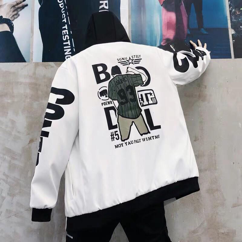 Áo khoác dù nam nữ hai lớp in hình vải mềm cực chất