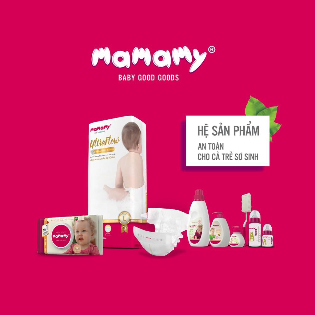 Combo 5 gói khăn ướt Mamamy 80 tờ nắp, không mùi 100% an toàn, không kích ứng.