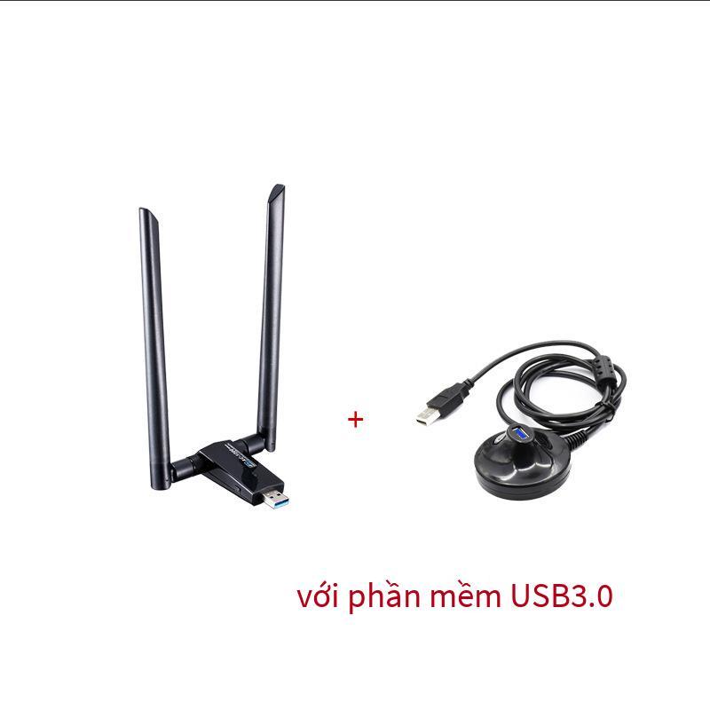 Phong Cách Mới Nhất USB Bộ Phát Wifi 1200M Card Mạng Không Dây USB Adapter Máy Tính Nhận Tín Hiệu MT7612UN