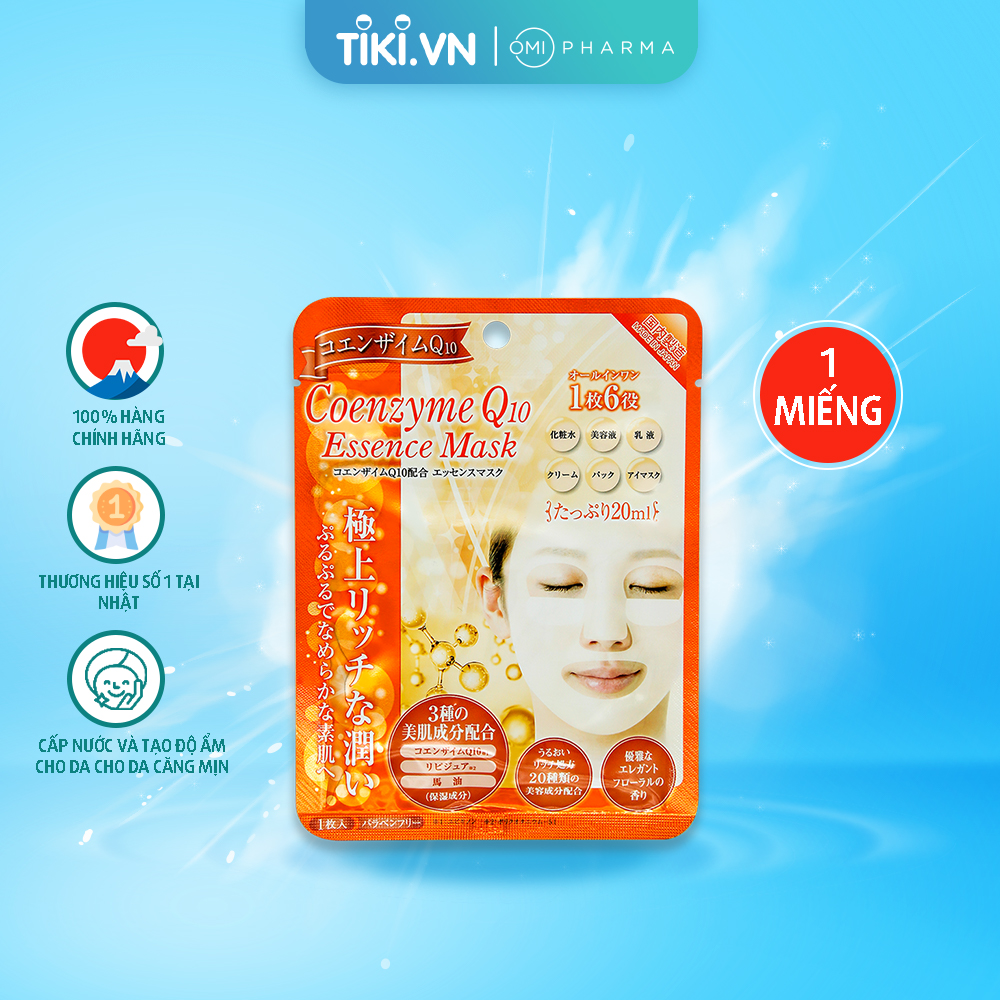 Mặt nạ chống oxy hóa chứa tinh chất Coenzyme Q10 G Face Mask CQ
