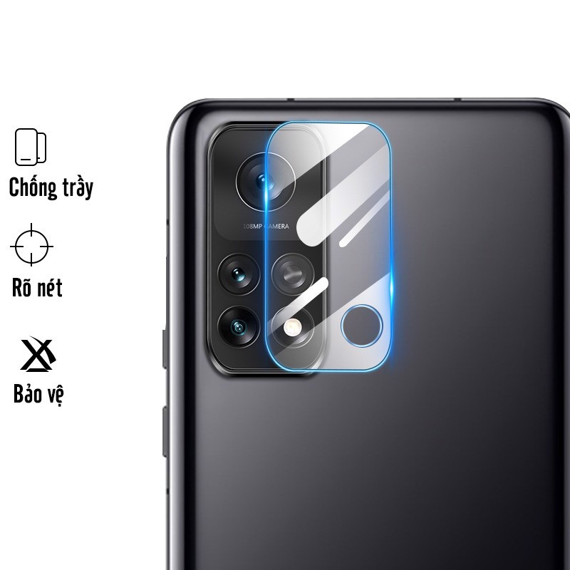 Kính cường lực cho camera Xiaomi Mi 10 T Pro 5G, bảo vệ chống trày xước