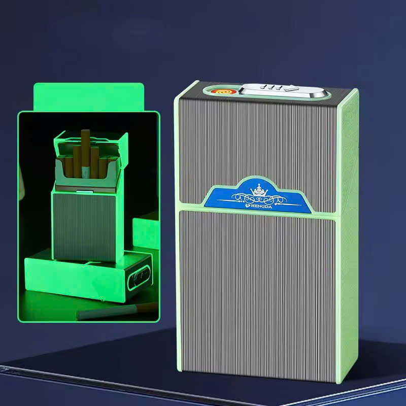 Hộp Đựng Bao thốc Kèm Bật Lửa Sạc Điện Hồng Ngoại Loại Xịn – Sang Trọng, Độc Đáo, Tiện Lợi