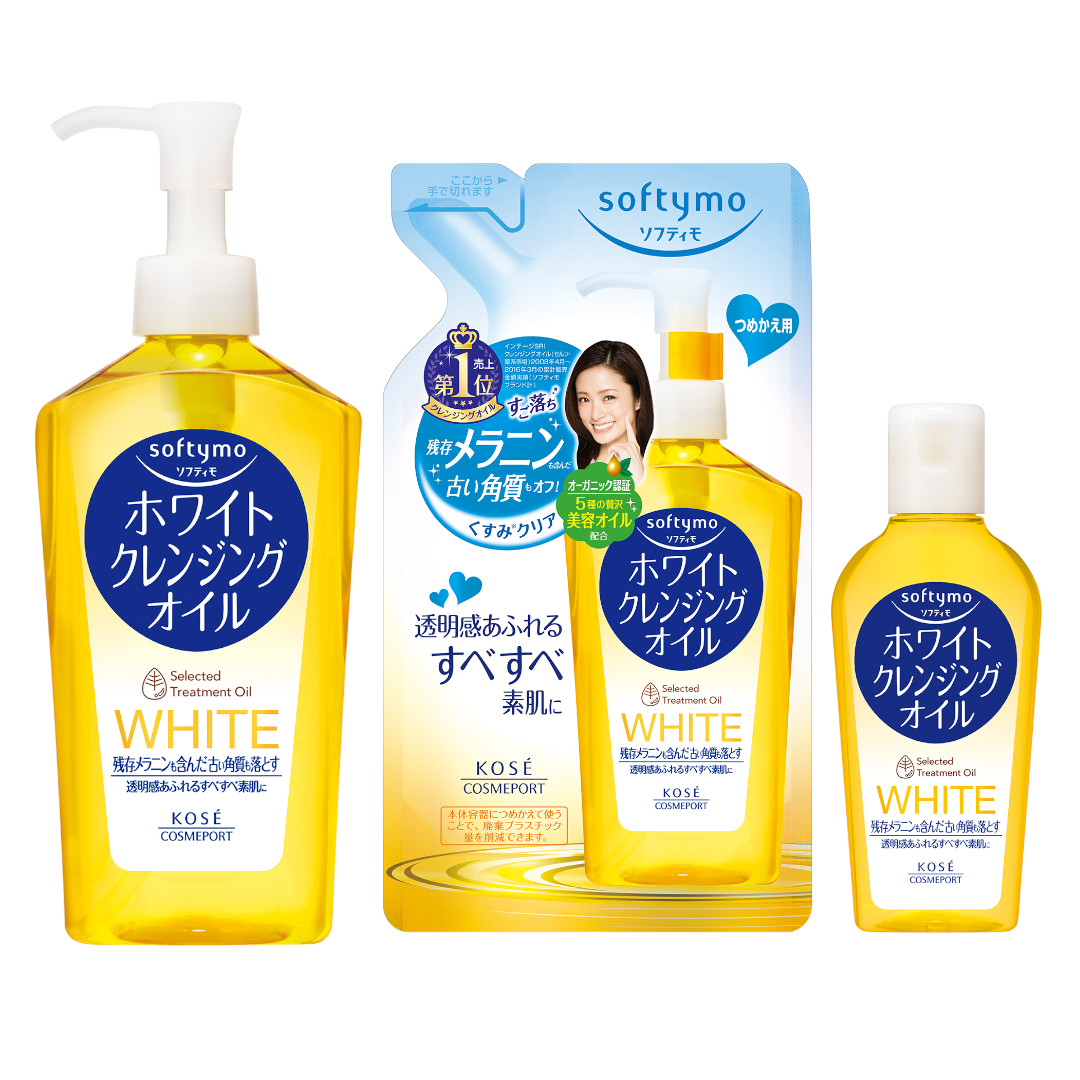 Dầu Tẩy Trang Dưỡng Trắng Da Kosé Softymo White Cleansing Oil NC